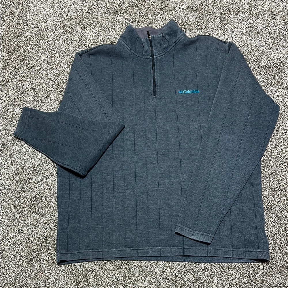 Columbia Men's Gray 1/4 zip pullover XL